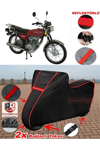 CoverPlus Mondial 125 UAG قماش القنب الأسود للدراجات النارية قماش القنب غطاء ...