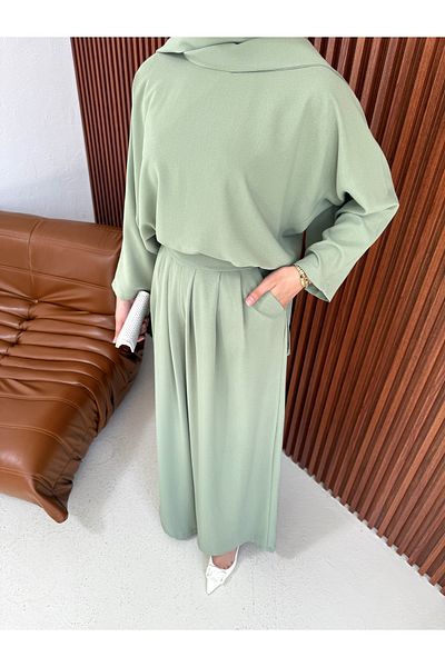 Melike Tatar Pleated Trousers Suit 71-7001
