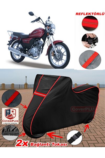 CoverPlus Kanuni Bora 125 قماش القنب الأسود للدراجات النارية قماش القنب غطاء ...