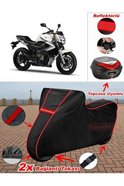 CoverPlus Yamaha Xj 600 Diversion Tarpaulin Black Topcase Rear Bag Compatible...