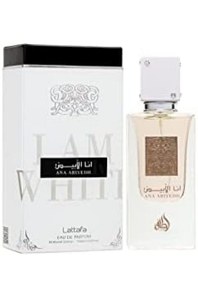 lattafa Imported Eau de Parfum Ana Al Abyad with Long-lasting Oud and Musk Fragrance, 100ml from Lattafa (Si