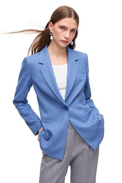 Perspective Blue Torp Regular Fit Jacket