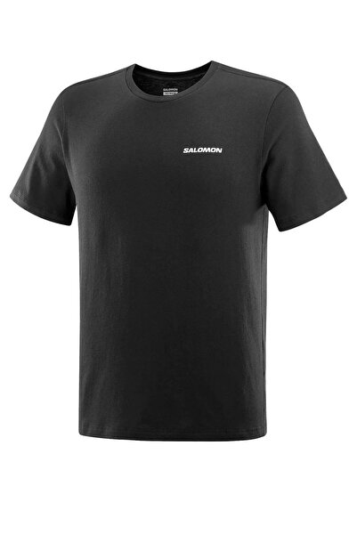 Salomon Lc2219400 Graphic Perf Ss Tee m Men's T-Shirt Black
