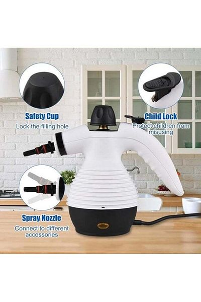 Denx High Pressure Steam Cleaner, Portable Mini Steam Cleaner for Kitchen and Home Multi-color