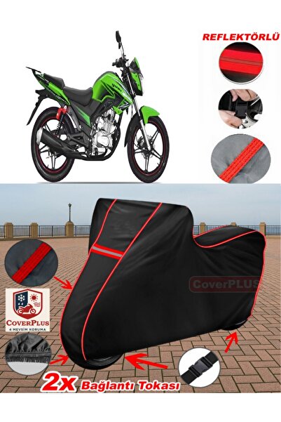CoverPlus يوكي دراغ 200 قماش مشمع أسود مشمع للدراجات النارية غطاء غطاء المحرك...