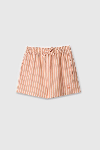 Benetton شورت بناتي مسحوق أحمر