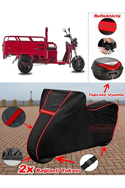 CoverPlus Stmax GF 700 قماش القنب الأسود Topcase الخلفي المتوافق مع القماش ال...