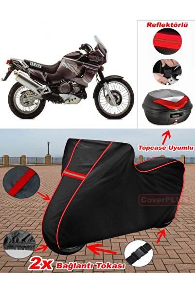 CoverPlus Yamaha Xtz 750 Super Tenere Tarpaulin Black Topcase Rear Bag Compat...