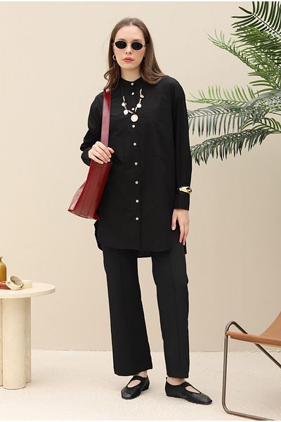 HEQA Tunic - Black - Relaxed fit