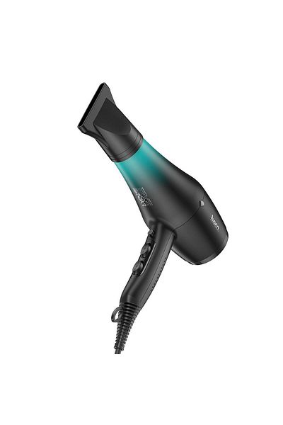 REDz Accessories Uscător de păr Hoco HP15 – Compact, Puternic și Portabil, Negru/Turcoaz