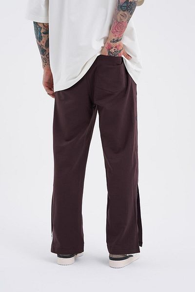 Machinist Baggy Relaxed Mc-87 Button Bottom Tracksuit Brown