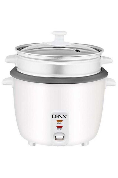 Denx طباخ أرز كهربائي ذكي بقوة 350 وات، جهاز بخار أرز بسعة 0.6 لتر، موفر للطاقة وسهل الوصول إليه، دافئ و