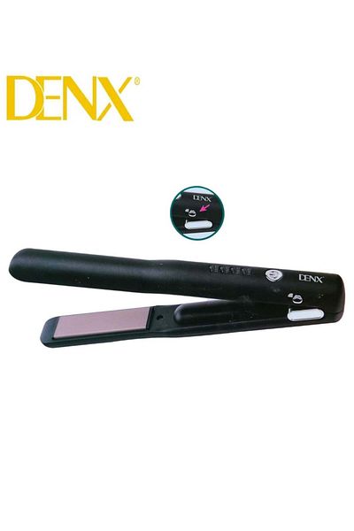 Denx مكواة فرد شعر سيراميكية بطبقة سيراميكية لانزلاق سلس. تسخين لمدة 30 ثانية. قابلة للتعديل.