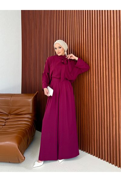 Melike Tatar Pleated Trousers Suit 71-7001