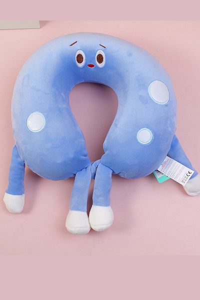 YOYOSO Cheese Memory Foam U Type Pillow Blue