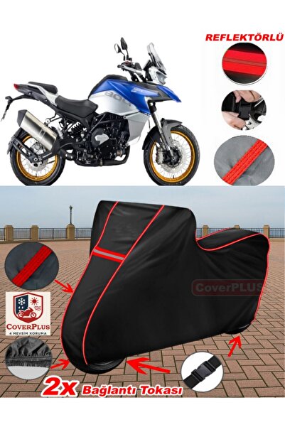 CoverPlus QJ SRT800 X Tarpaulin BLACK Motorcycle Tarpaulin Motor Cover Motor ...