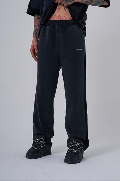 Machinist Men's Washable Contrast Baggy Asphalt Sweatpants
