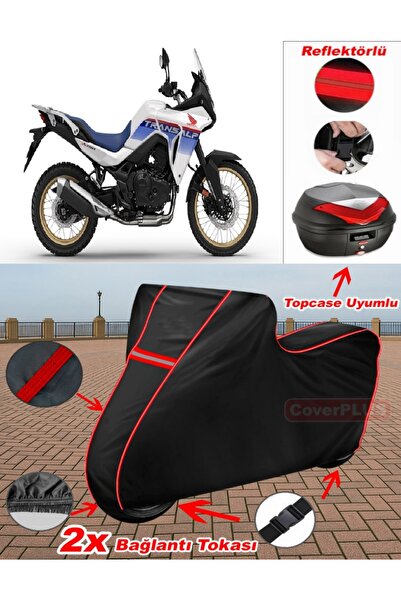 CoverPlus Honda XL 750 Transalp Tarp BLACK Topcase Rear Bag متوافق مع القماش ...