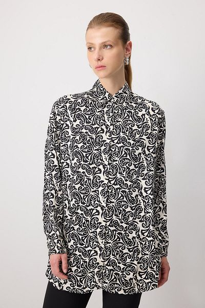 Touché Privé Patterned Oversize Shirt