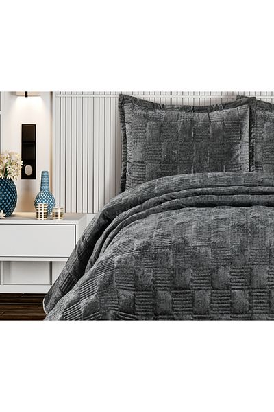 GOLDROOM Ranya Velvet Single Bed Spread