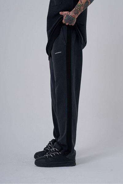 Machinist Men's Washable Contrast Baggy Asphalt Sweatpants