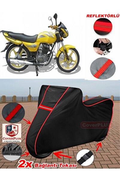 CoverPlus أرورا AR 100-19 القماش المشمع الأنيق المشمع الأسود المشمع للدراجات ...