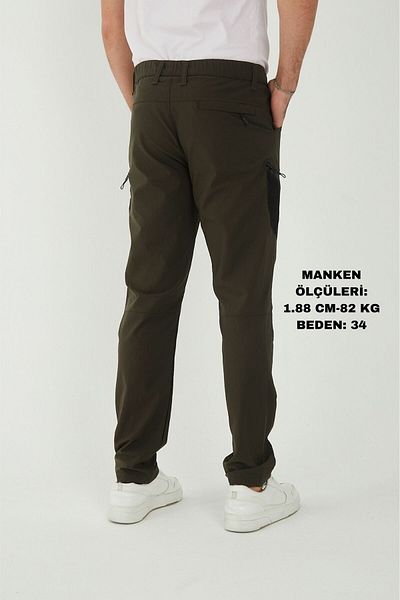 Camp Scoutland Camp530 Outdoor Tactical Water Repellent Lycra Summer Ανδρικό Χακί-μαύρο τακτικό παντελόνι