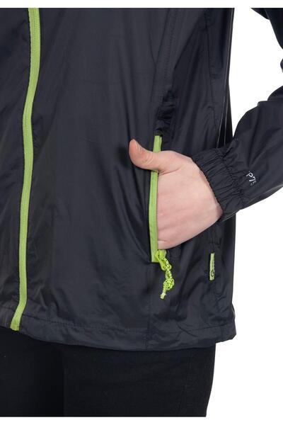 Trespass Uajkrai10001 Qikpac Packaway Tp75 Unisex Raincoat Black