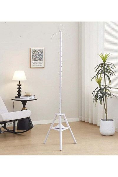 Generic Clothes Incense Burner Stand 175cm long stand hanger with hooks and holes for steaming clothes