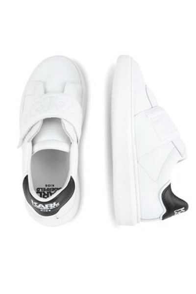Karl Lagerfeld Kids adidași pentru băieți Z29070 albi