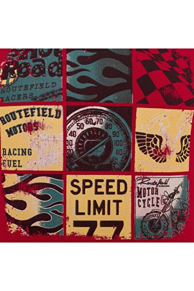 ROUTEFIELD Rftags23 Tags Men's T-Shirt Red