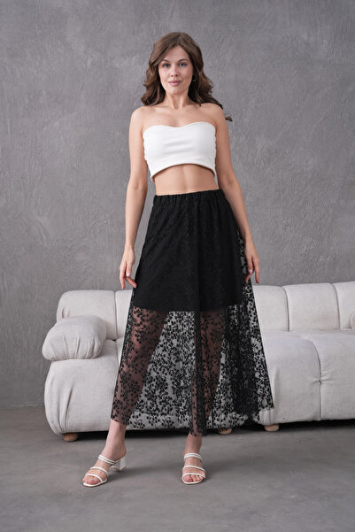 Park Karon Спідниця з еластичним поясом і підкладкою з тюлю