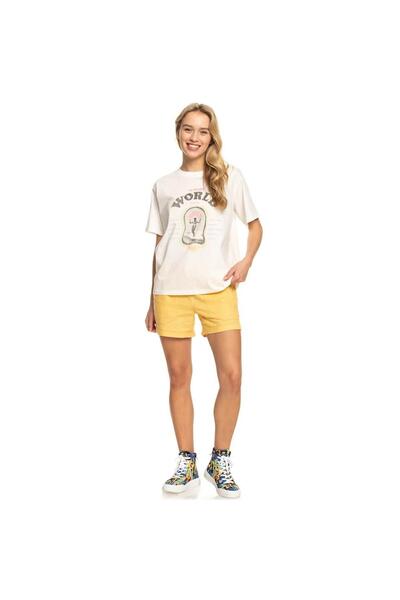 Roxy Erjzt05481 Sun B J Tees Women's T-Shirt White