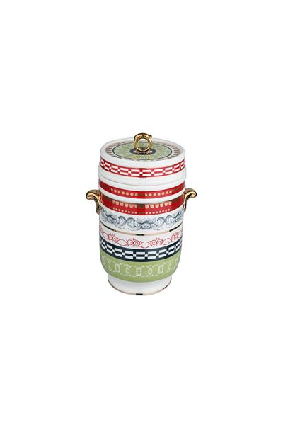 Lucky Art Lancelot Bone Jar with Handle 18cm