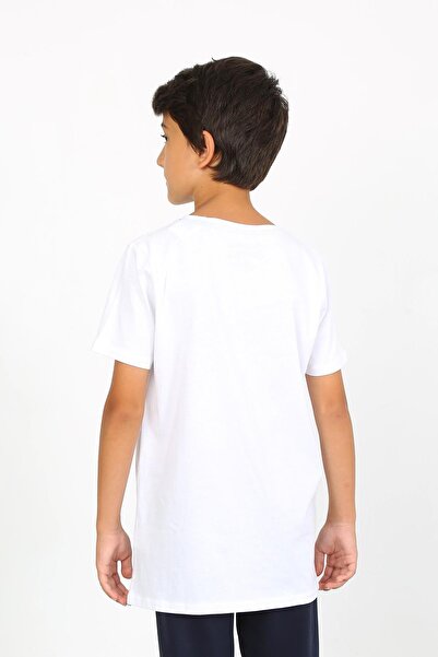 ROUTEFIELD Rfkthru23 Thru Kids Boys' T-Shirt White