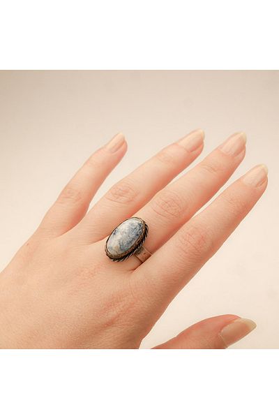 Skygo Silver Chalcedony Women's Ring