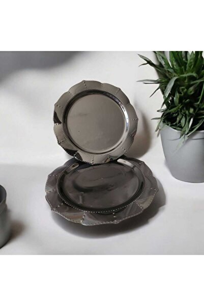 Evinizin Yardımcısı Mika Tabak& Parti Tabak&parti Mika Tabak & Siyah 23 cm 6 ...