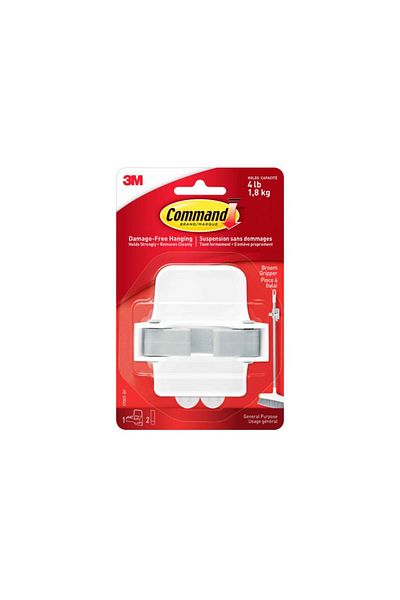 3M 3M Command Self-Adhesive Damage-Free Elegant Broom Holder