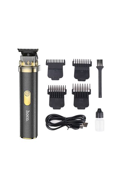 REDz Accessories Hoco HP22 Hair Clipper, Retro, 600mAh Capacity, 3 Hours Battery Life, Gold and Black
