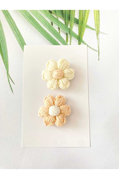 Kadın Girişimciler Atölyesi Newborn Baby Buckle Handmade 2-Piece Clip Hairles...
