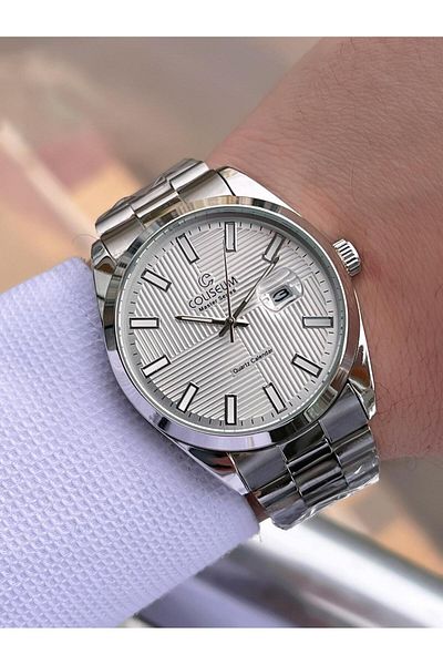 Coliseum Steel Cord Calendar Dial Boxed Series Men's Wristwatch Ft.Rl.8742.S3