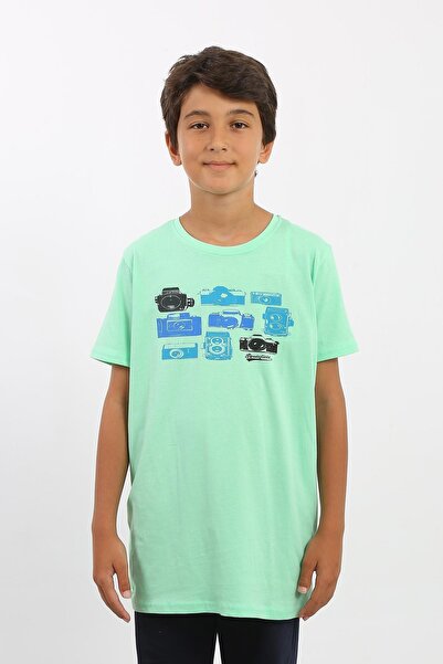 ROUTEFIELD Rfktimer23 Timer Kids Boys T-Shirt Green