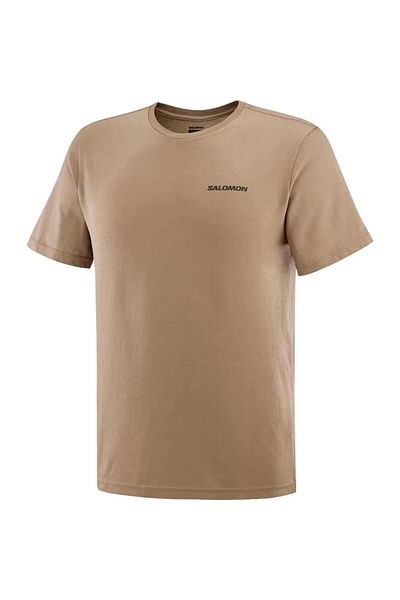 Salomon LC2219 - Ανδρικό T-shirt: Graphic Perf SS Tee, Καφέ