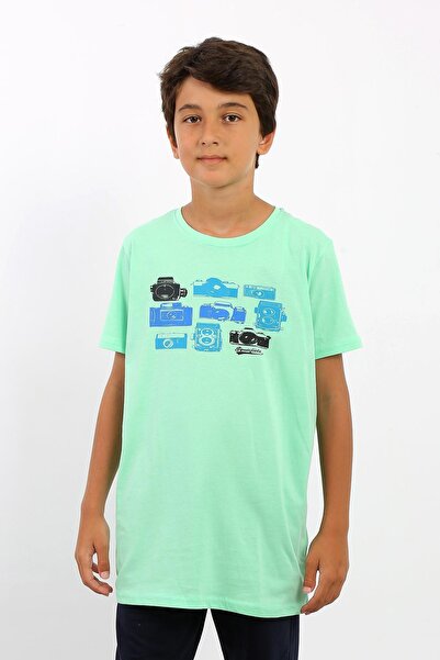 ROUTEFIELD Rfktimer23 Timer Kids Boys T-Shirt Green