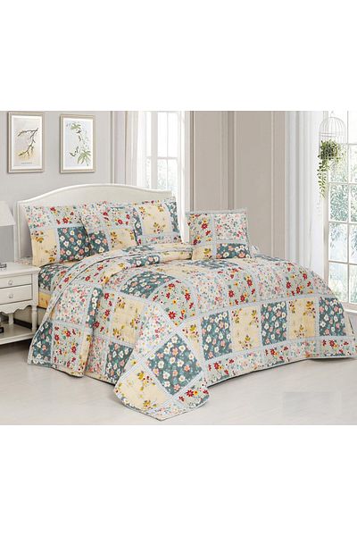 HOURS Horse comforter set, made of durable, soft and distinctive fabric, for two people, 6 pieces, compressed, Aviva-04