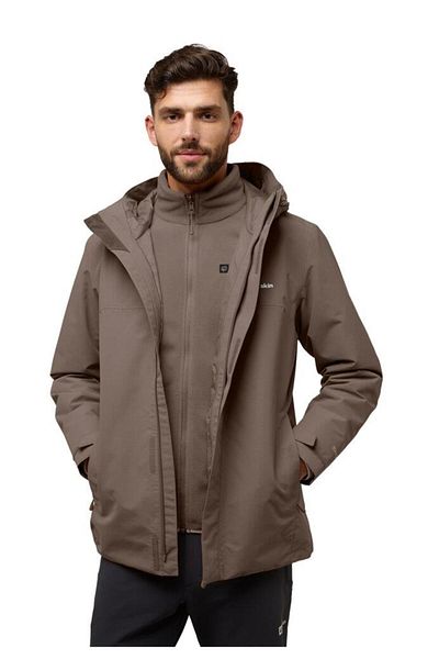 Jack Wolfskin A61864-5719 معطف Altenberg 3in1 Jkt M للرجال للاستخدام الخارجي