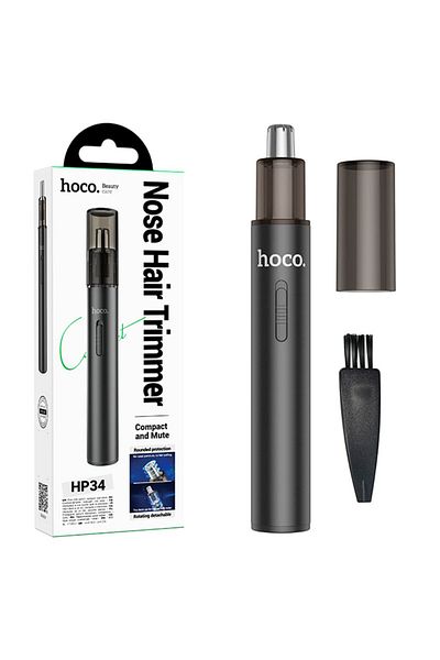 REDz Accessories Nose Care Device, Hoco Hp34, Nose Hair Trimmer, Electric, 100mah, Black