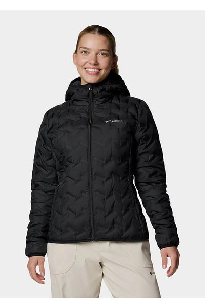 Columbia Delta Ridge Ii down Hooded Jacket Women's Black Goose down Coat