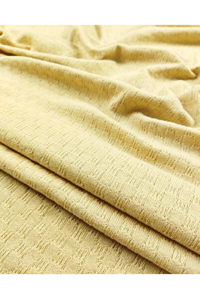 Kumaş Parça Örme Pamuk Pamuk Desenli Sütlü Kahve Renkte En: 160 cm