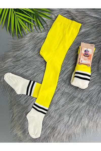 mislina kids Yellow Striped Pantyhose – 3/6 Years |   Mislina Kids